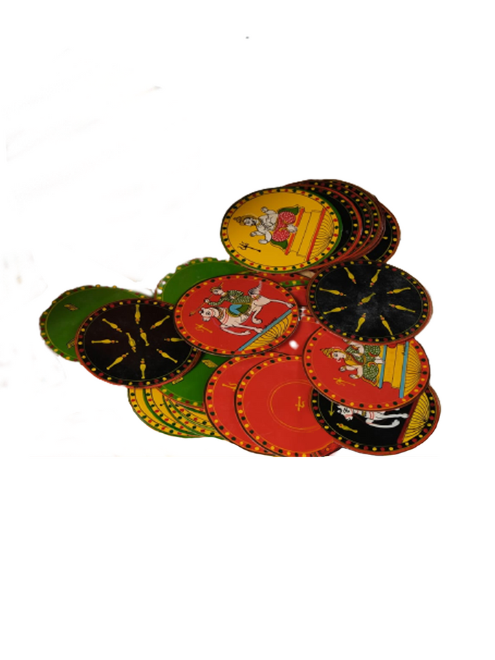 Aryadev Playing Card, set of 52 handpainted Ganjifa cards Thumbnail