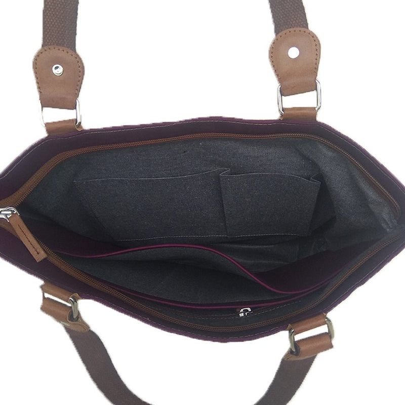 BIRDS OF A FEATHER-Vegan Fabric Laptop Bags/Totes