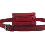 BIRDS OF A FEATHER, RED SADDLE BAG-