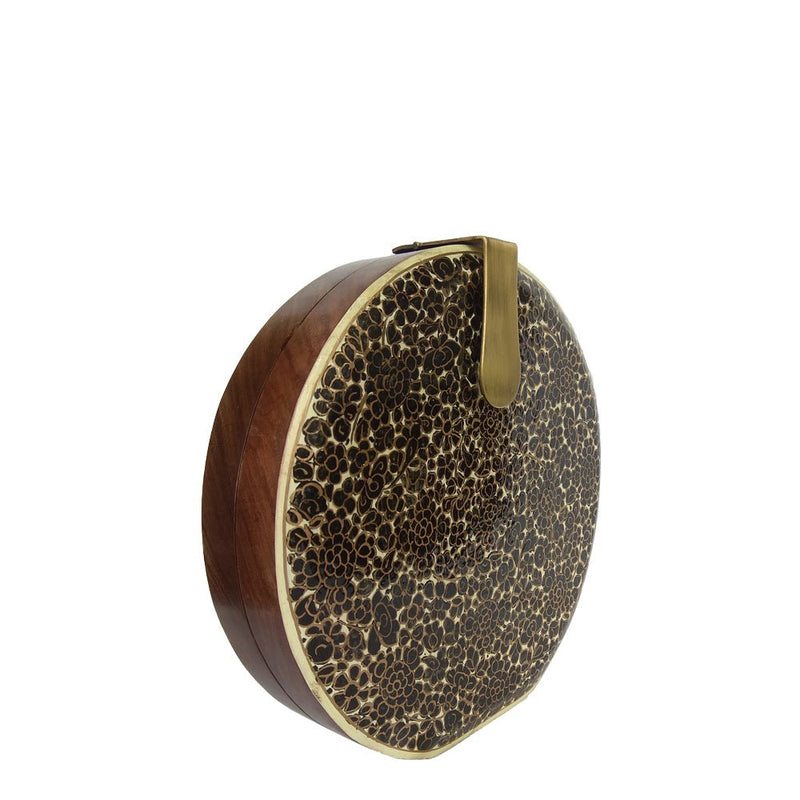 BLACK AND GOLDEN FLOWERS-