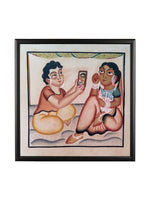 Portrait of Love: Kalighat Painting by Bapi Chitrakar