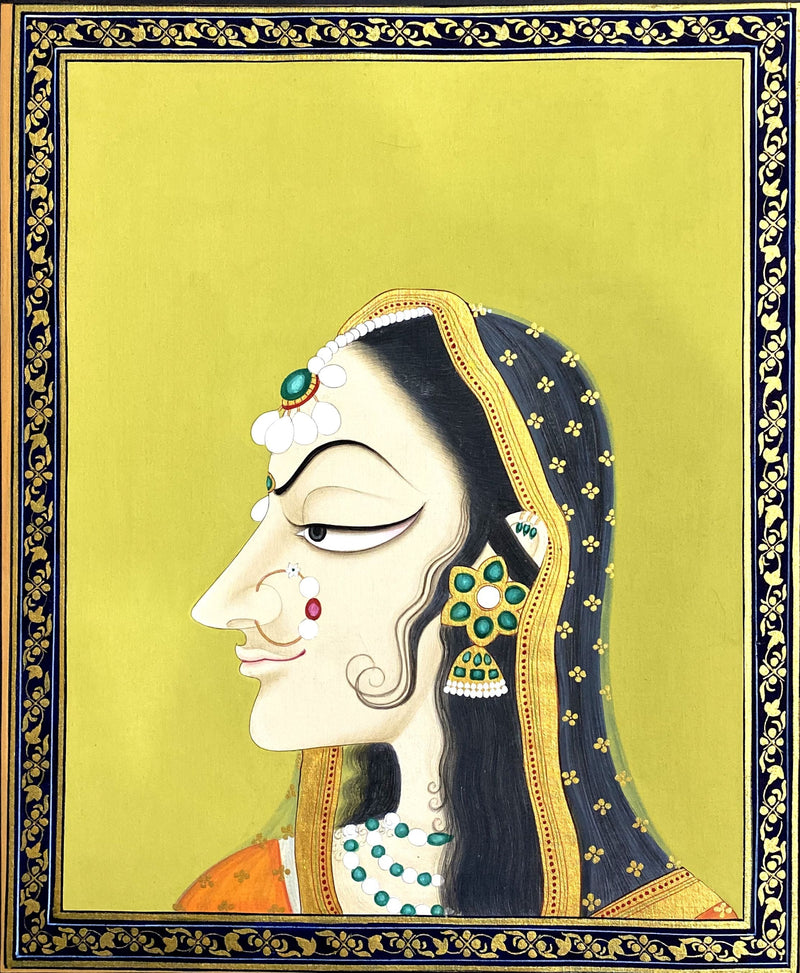 The Tale of Bani Thani in Pichwai Painting by Dinesh Soni