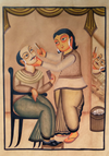 Barber Shop Kalighat Art