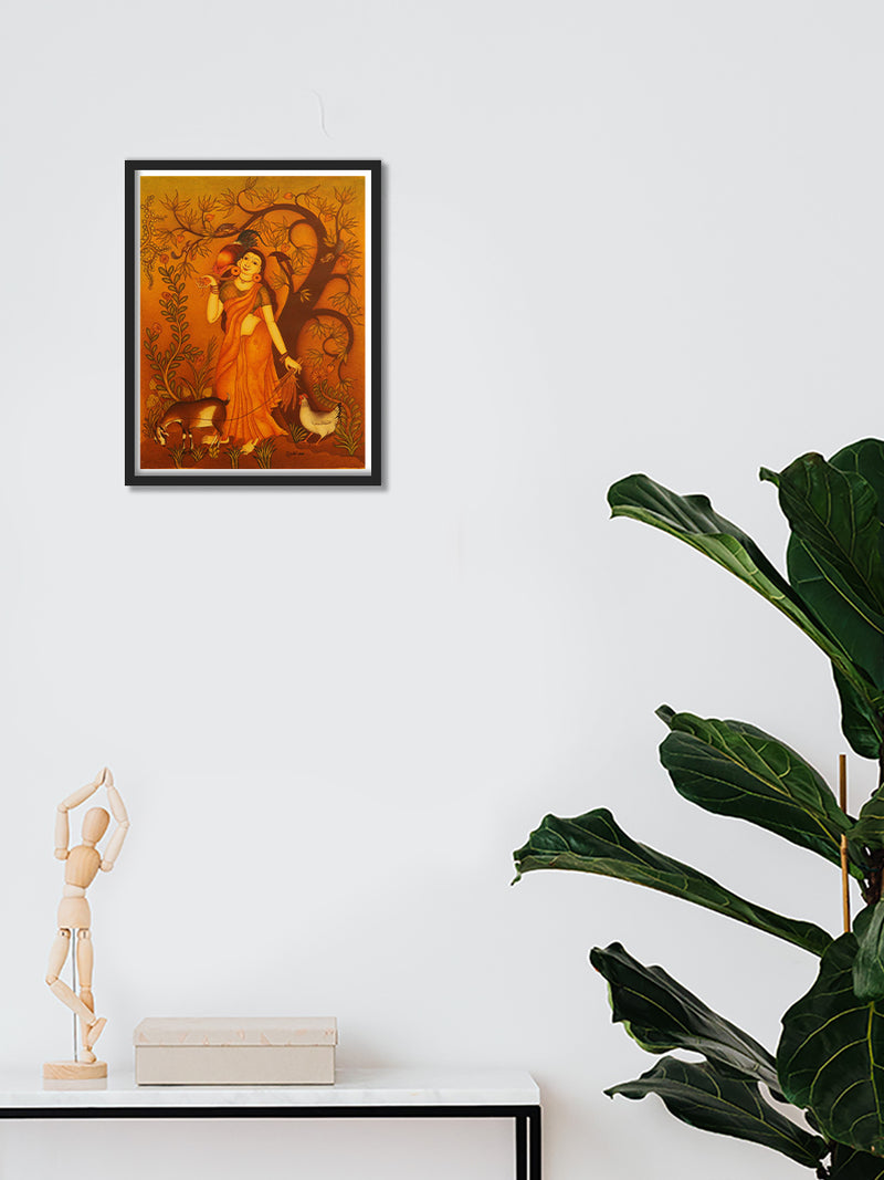Shop Beauty, Kerala Mural Painting by Jijulal