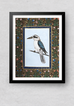 A Laughing Kookaburra in Miniature Painting by Mohan Prajapati