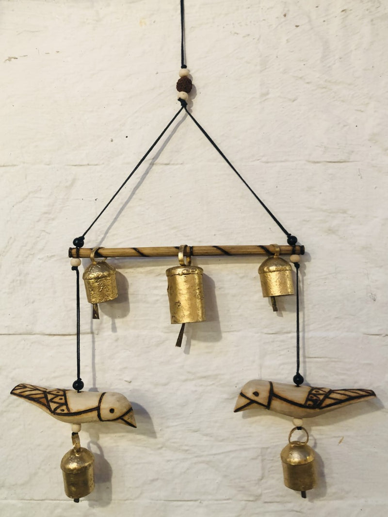 Birds Wind Chime Artwork by Veer Singh