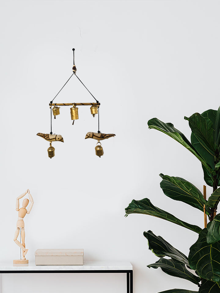 Birds Wind Chime Artwork by Veer Singh Thumbnail