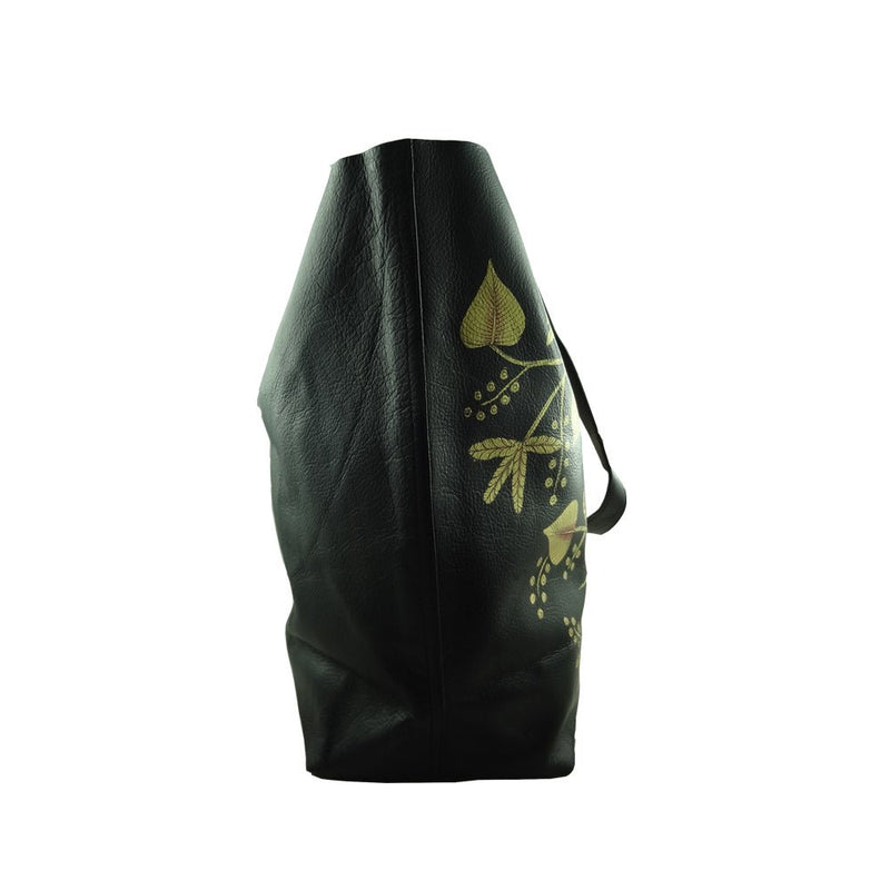 Birds of Feather Golden, BLACK TOTE BAG-LAPTOP BAG