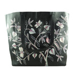 Birds of Feather white, BLACK TOTE BAG-LAPTOP BAG