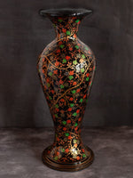 Black Paper Mache Vase by Riyaz