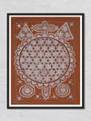 Blossoming Lotus: Mandana Art Work by Vidya Soni