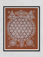 Blossoming Lotus: Mandana Art Work by Vidya Soni