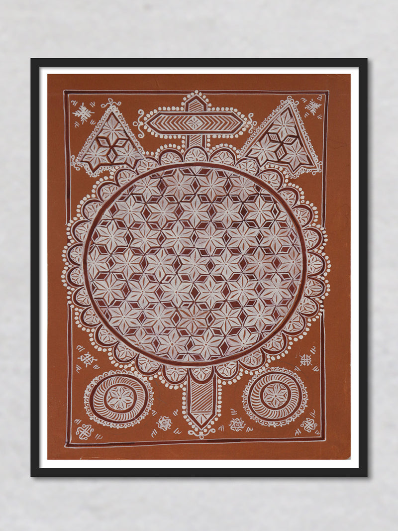 Blossoming Lotus: Mandana Art Work by Vidya Soni