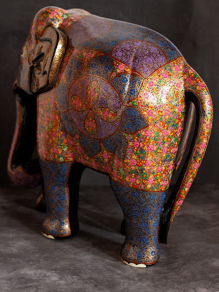 Blue Paper Mache Elephant by Riyaz Thumbnail