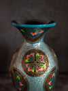Blue Paper Mache Flower Vase by Riyaz