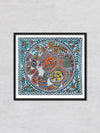 Boars and Serpent: Madhubani painting by Priti Karn
