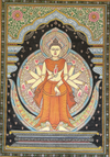 Buddha: Pattachitra painting by Gitanjali Das