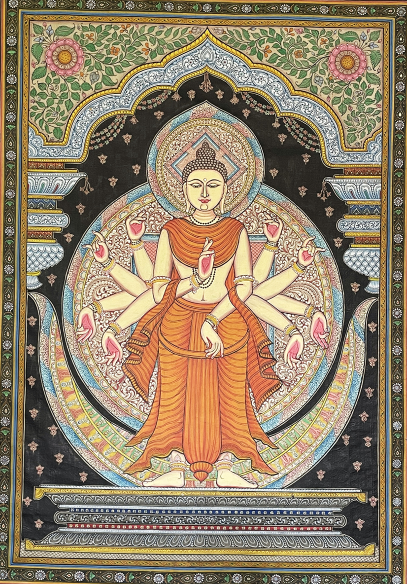 Buddha: Pattachitra painting by Gitanjali Das