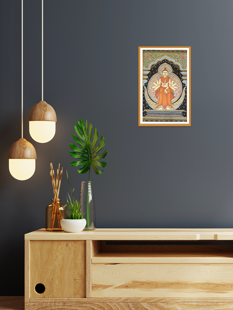 Buddha: Pattachitra painting by Gitanjali Das