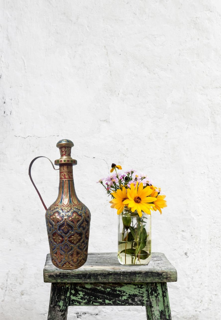 Camel Leather Bottle: Usta Kala by Javed Hassan Thumbnail