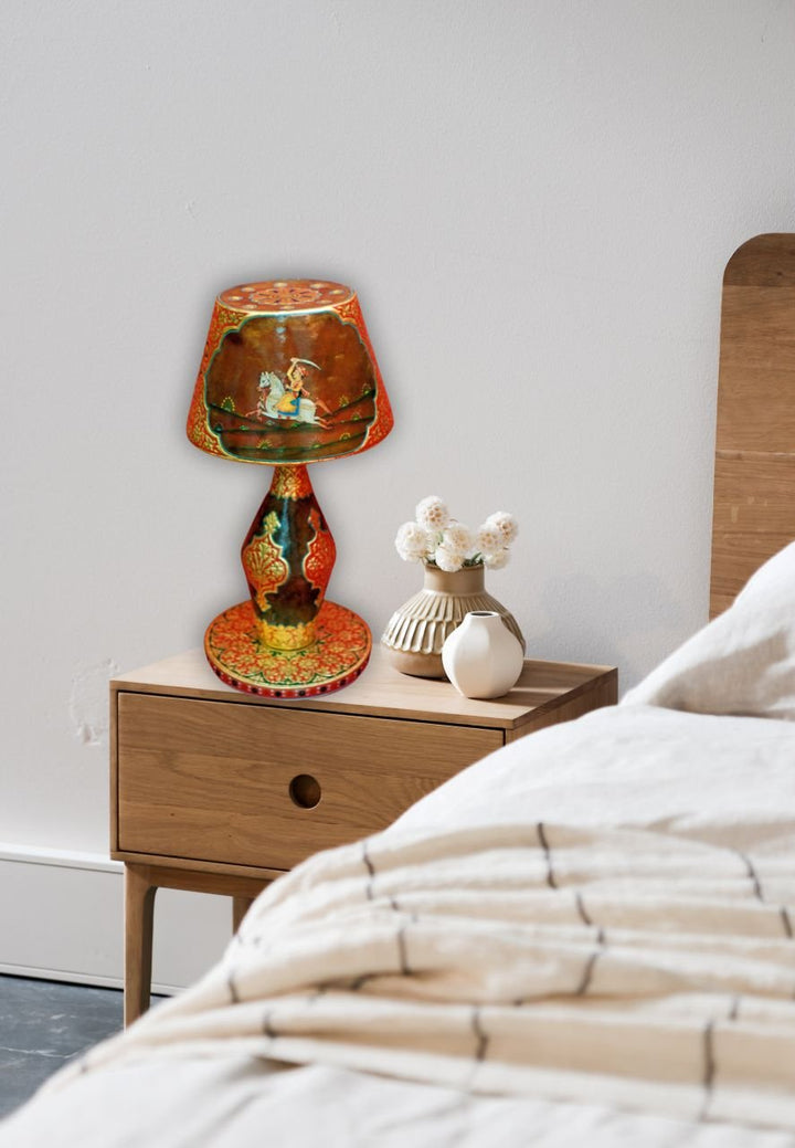 Camel Leather Lampshade: Usta Kala by Javed Hassan Thumbnail