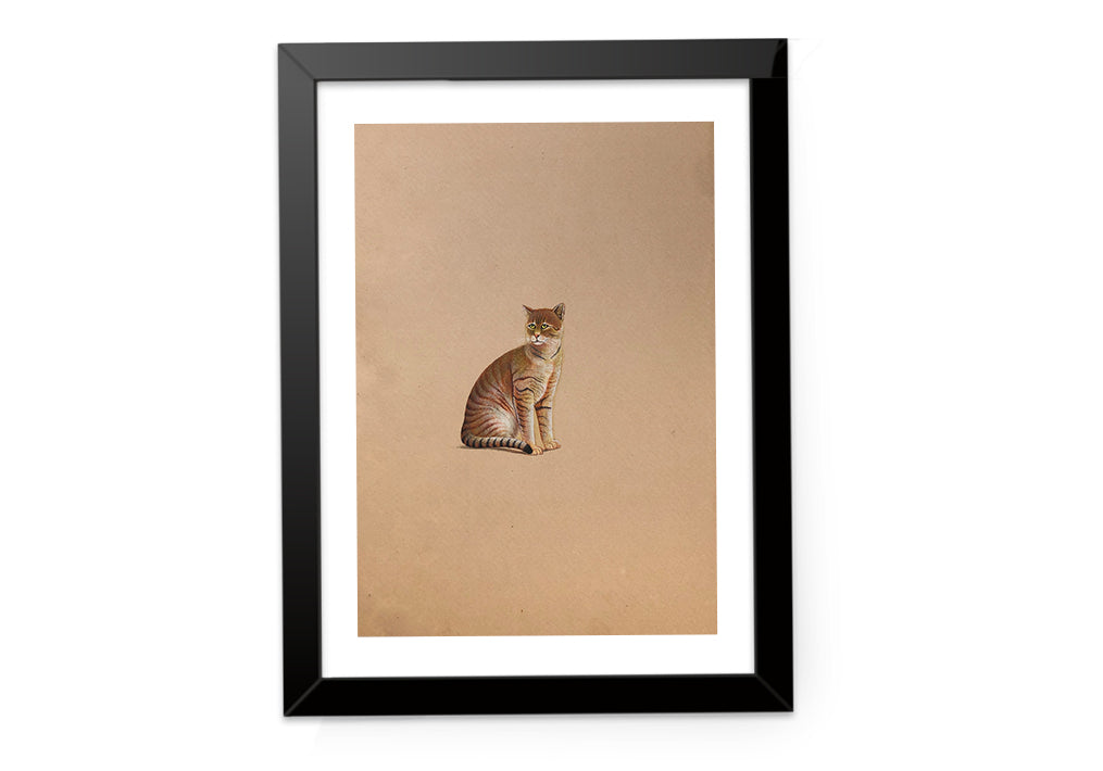 Cat miniature-style artwork