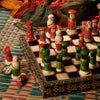 Chess Set (Large), handpainted in Ganjifa art style-