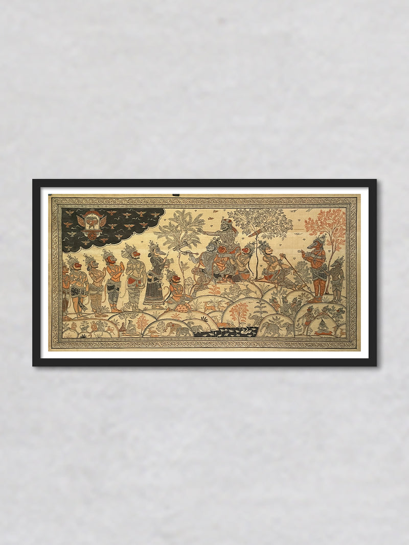 Chhatra Bhanga: Pattachitra painting by Gitanjali Das
