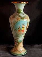 Couples and Fairies Handmade Paper Mache Vase by Riyaz Khan