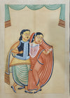 Dancing Lovers handpainted in Kalighat style 
