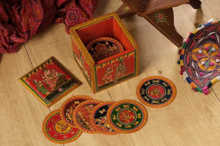 Dashavtar Darchitri Ganjifa, set of 120 handpainted Ganjifa cards Thumbnail