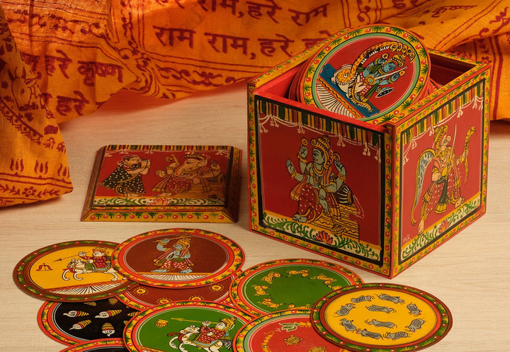 Dashavtar Ganjifa, set of 120 handpainted Ganjifa cards Thumbnail