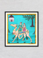 Dhola Maru: Kavad Painting by Dwarka Prasad