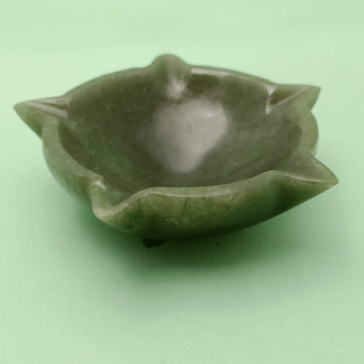 Diwali Diya (Green Aventurine) Panchmukhi Diya Thumbnail
