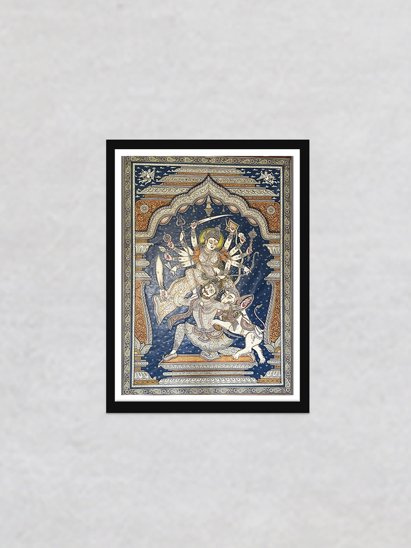Durga: Pattachitra painting by Gitanjali Das