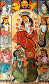 Durga Avatars, Kalighat Art 