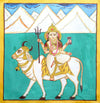 Durga: Kavad Painting by Dwarka Prasad