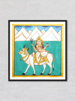 Durga: Kavad Painting by Dwarka Prasad
