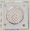 Lippan Kaam by Nalemitha Ji. Lippan art also known as "Mud and Mirror work" is a traditional mural art of Kutch, Gujarat, India.