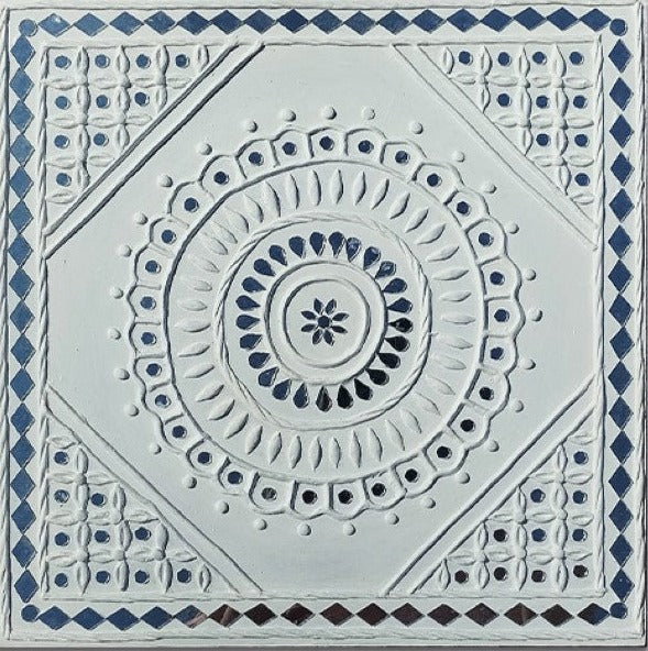 Elegent Ripples: Lippan Kaam Artwork by Nalemitha For Home Decor, Gifting Thumbnail