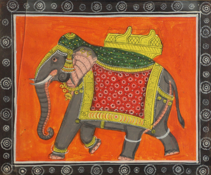 Elephant: Kavad Painting by Dwarka Prasad Thumbnail