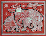 Buy Elephant Mandana Painting by Dinesh Soni