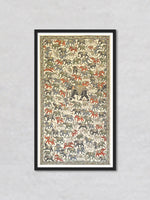 Elephants: Pattachitra painting by Gitanjali Das