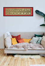 Elephants in the forest: Woodwork Art by Neeraj Bondwal-Paintings by Master Artists