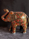 Floral Paper Mache Elephant by Riyaz Khan