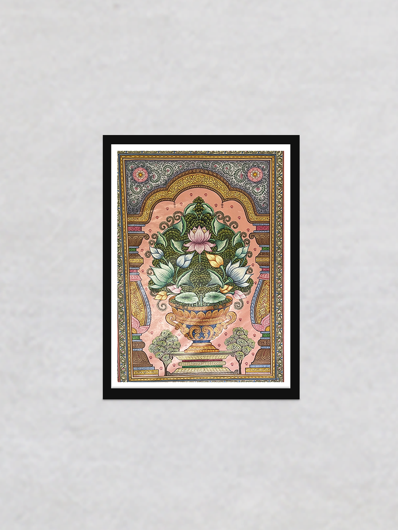 Flower Vase: Pattachitra painting by Gitanjali Das