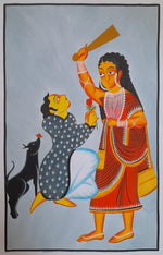 Forgiveness Kalighat Painting 