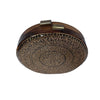GOLD CHINAR, ROUND WOOD CLUTCH-