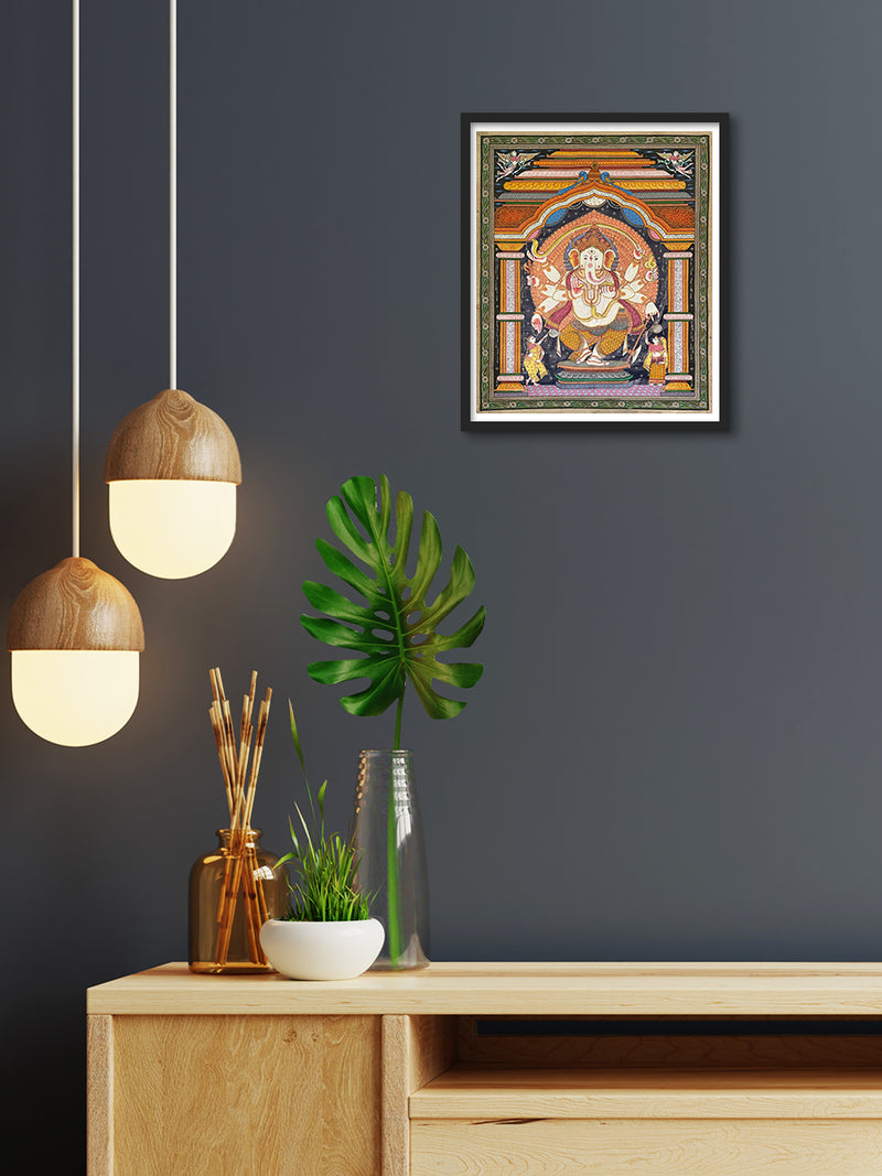Ganesha: Pattachitra painting by Gitanjali Das