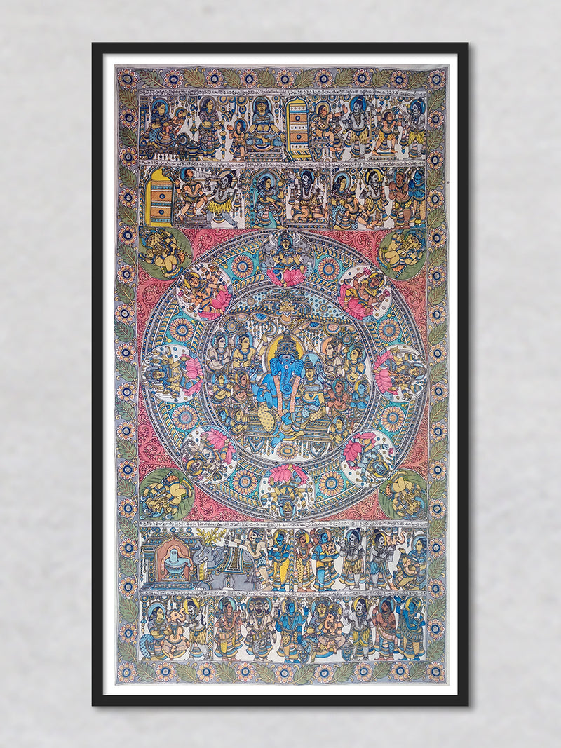 Ganesha: Kalamkari Painting by Harinath.N